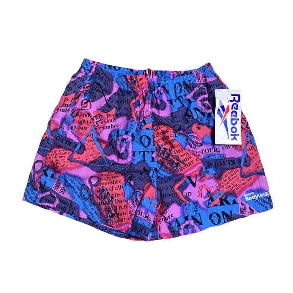 Vintage 90s Deadstock Reebok Bodywalk Music Running Shorts W Large M Medium - Picture 1 of 9